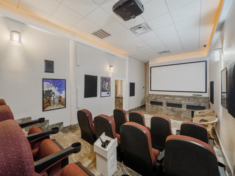 Big Blue Theater Room